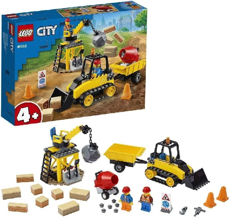 Building blocks for making hot - air - balloon models LEGO CITY 60252 Great Vehicles Construction Bulldozer Building blocks for making hot - air - balloon models LEGO CITY 60252 Great Vehicles Construction Bulldozer