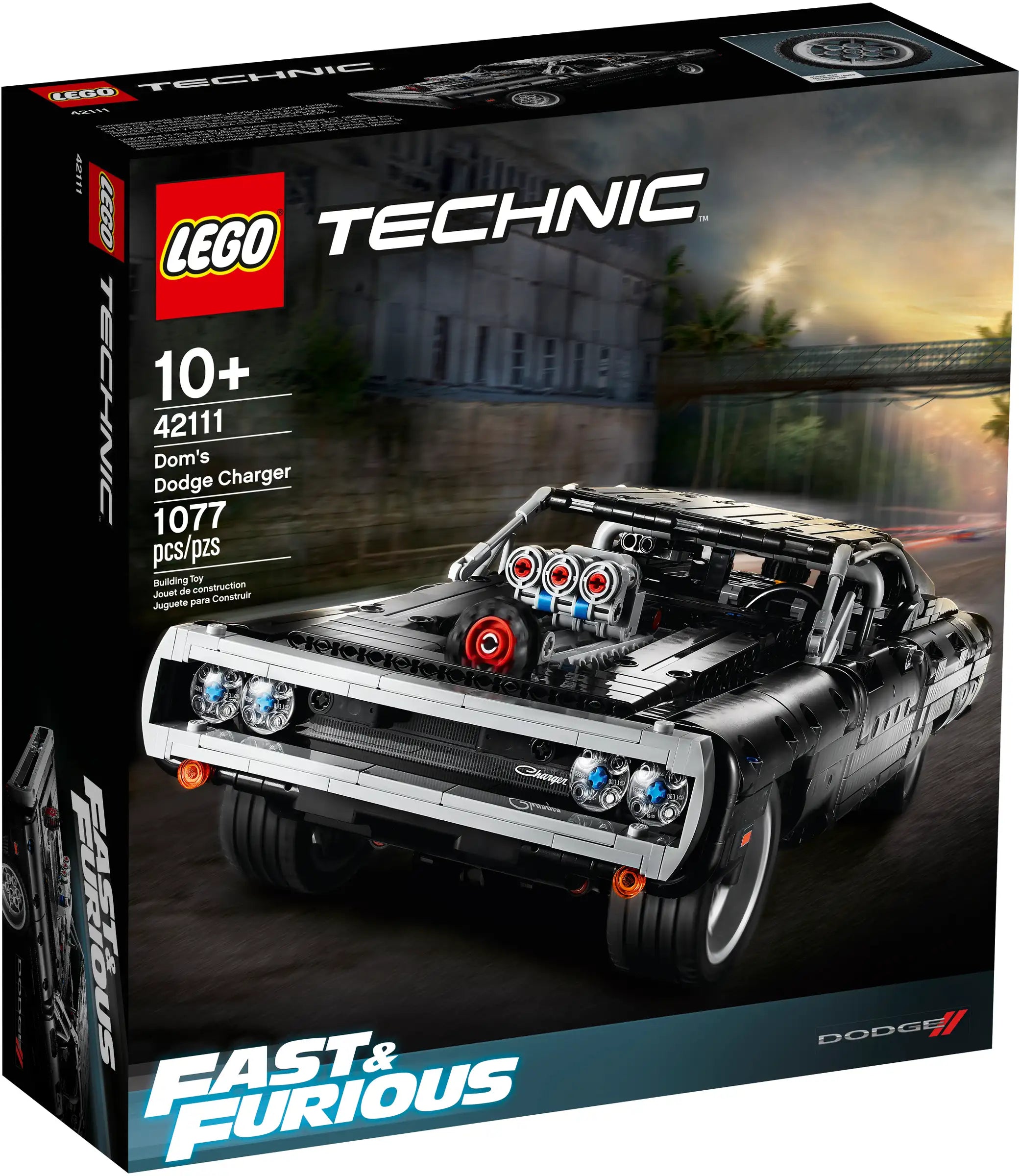 Building blocks with magnetic connectors for easy assembly LEGO TECHNIC 42111 Dom's Dodge Charger Building blocks with magnetic connectors for easy assembly LEGO TECHNIC 42111 Dom's Dodge Charger