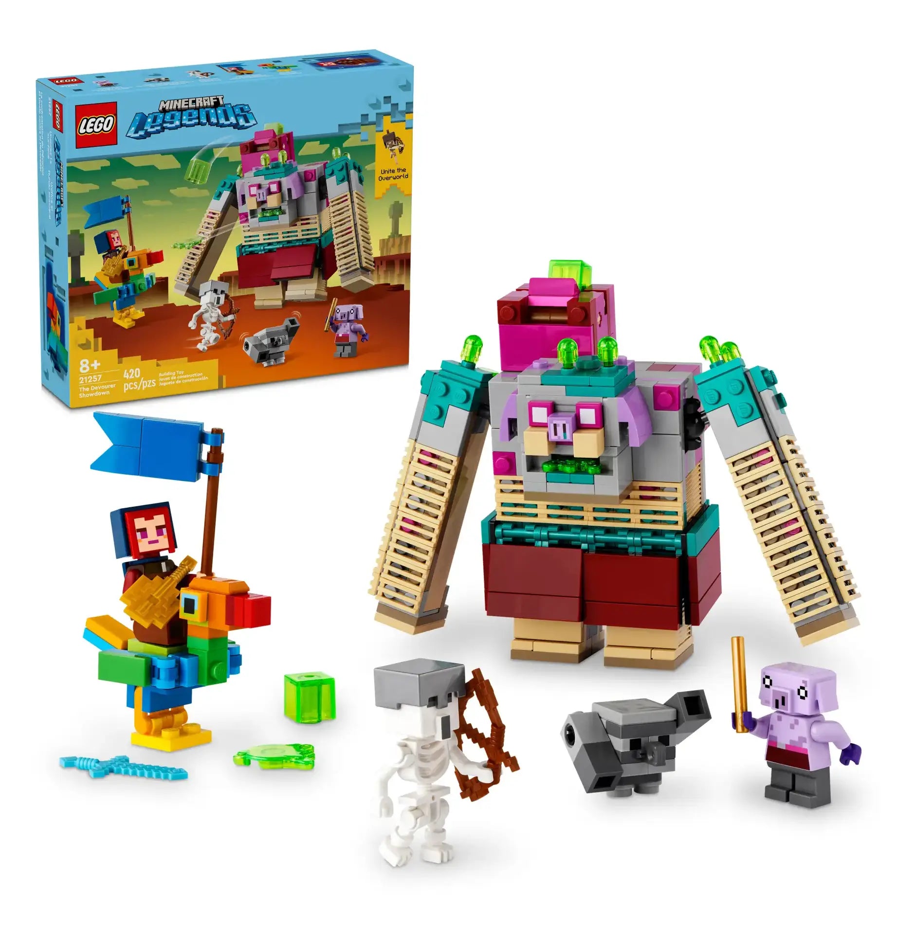 Building blocks for making library models LEGO MINECRAFT 21257 Showdown with the Devourer Building blocks for making library models LEGO MINECRAFT 21257 Showdown with the Devourer