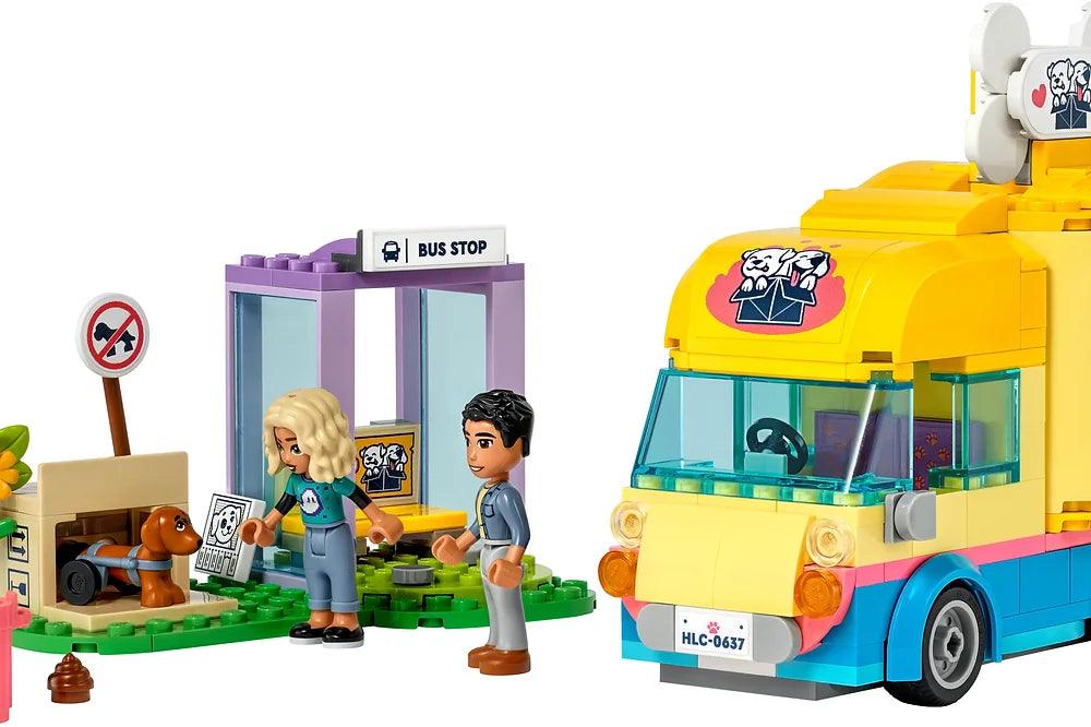 Building blocks for making fire - station models​ LEGO FRIENDS 41741 Dog Rescue Van