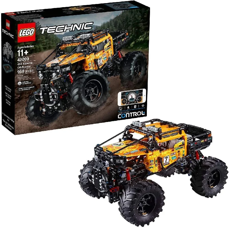 Building blocks for making train - station models​ LEGO TECHNIC 42099 Control+ 4x4 X-Treme Off-Roader Truck