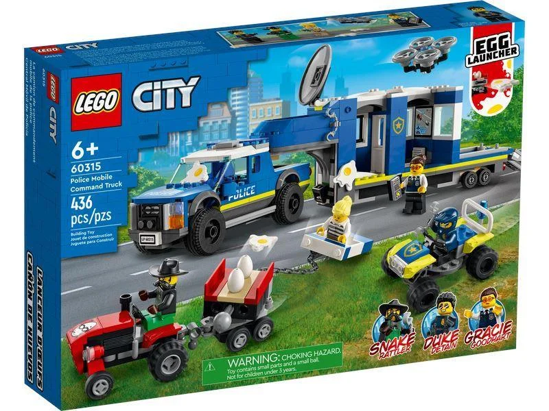 Train - track - compatible building blocks for train enthusiasts LEGO CITY 60315 Police Mobile Command Truck Train - track - compatible building blocks for train enthusiasts LEGO CITY 60315 Police Mobile Command Truck
