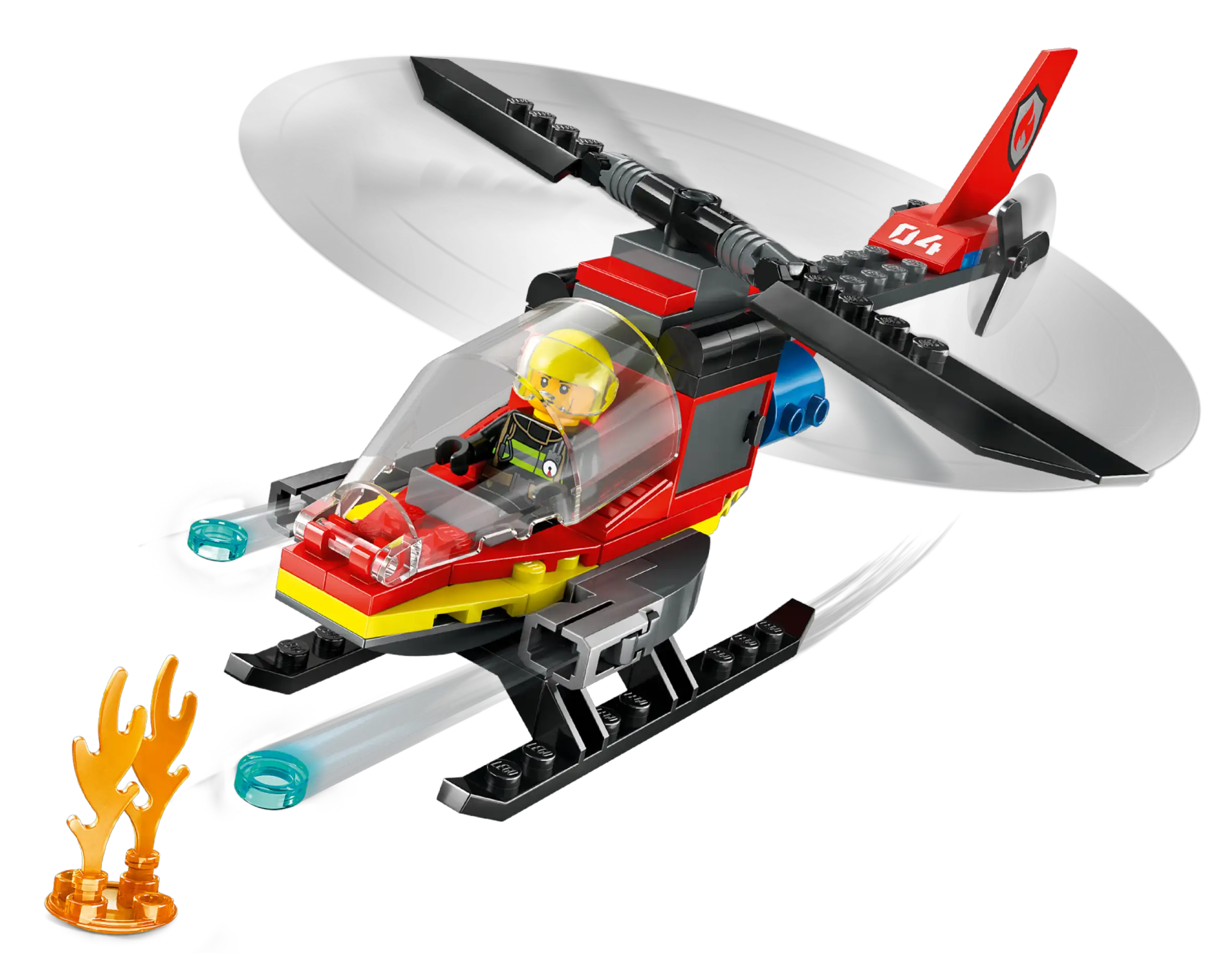 Building blocks for making greenhouse models LEGO CITY 60411 Fire Rescue Helicopter Building blocks for making greenhouse models LEGO CITY 60411 Fire Rescue Helicopter