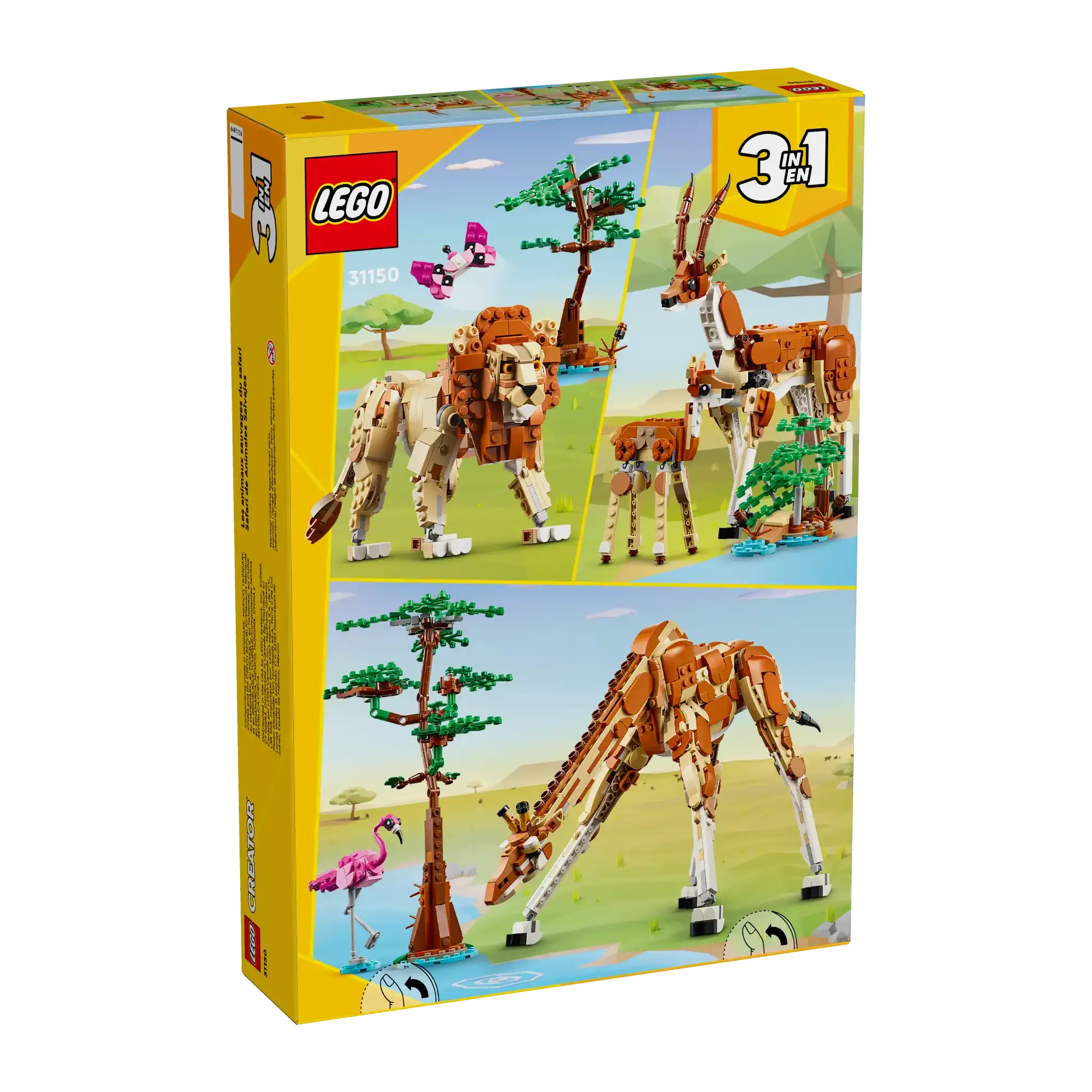 Building blocks for making train - station models LEGO CREATOR 31150 Wild Safari Animals Building blocks for making train - station models LEGO CREATOR 31150 Wild Safari Animals