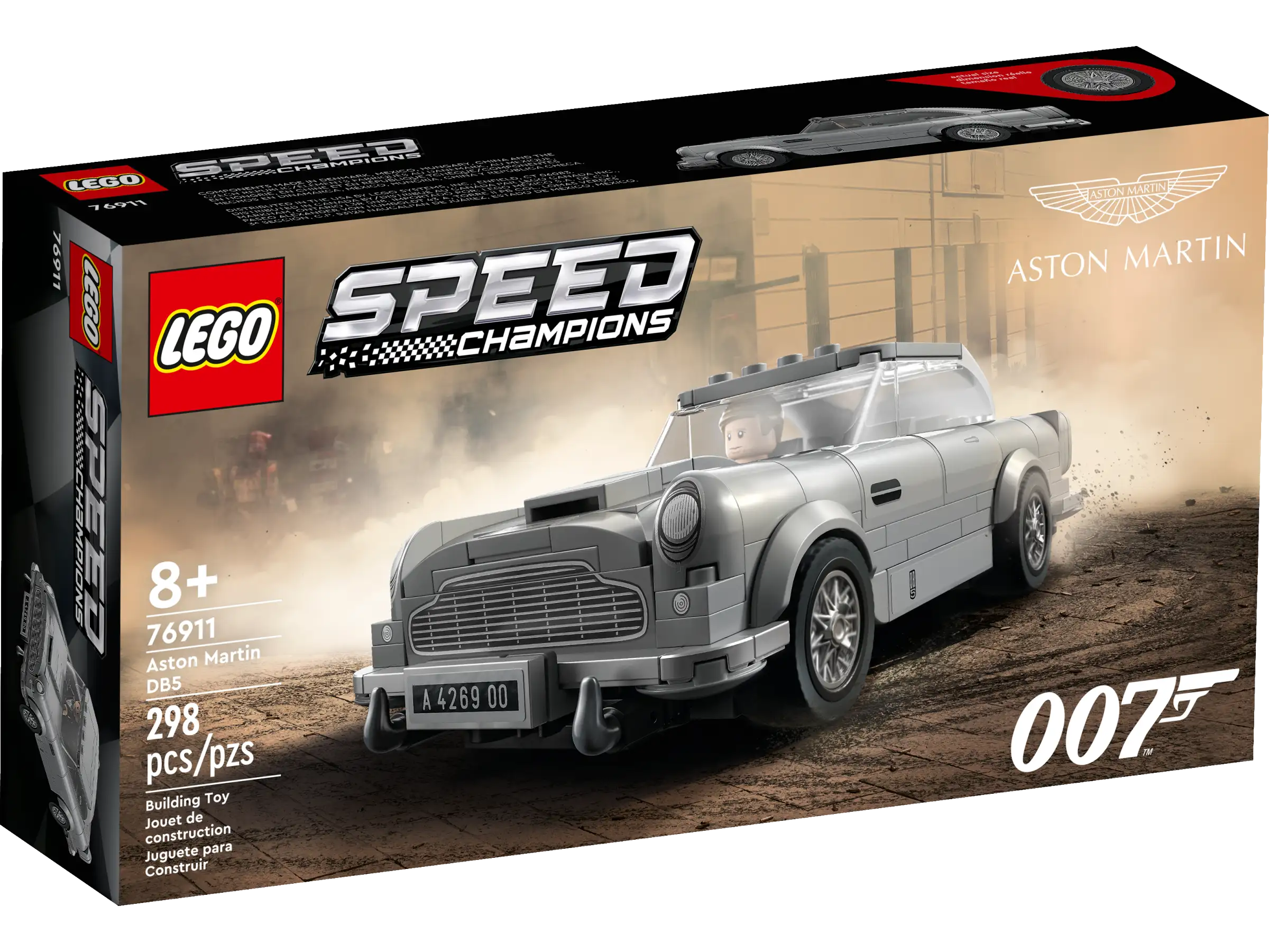 Building blocks for making ice - cream - parlor models LEGO SPEED CHAMPIONS 76911 - 007 Aston Martin DB5 Building blocks for making ice - cream - parlor models LEGO SPEED CHAMPIONS 76911 - 007 Aston Martin DB5