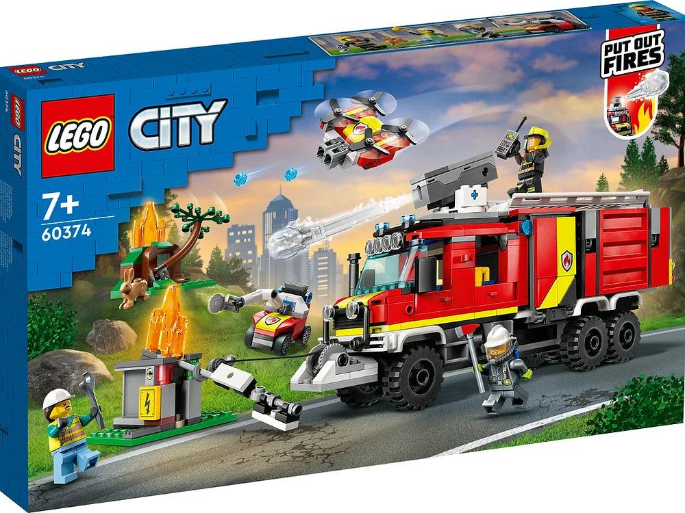 Building blocks for making bus - station models​ LEGO CITY 60374 Fire Command Truck