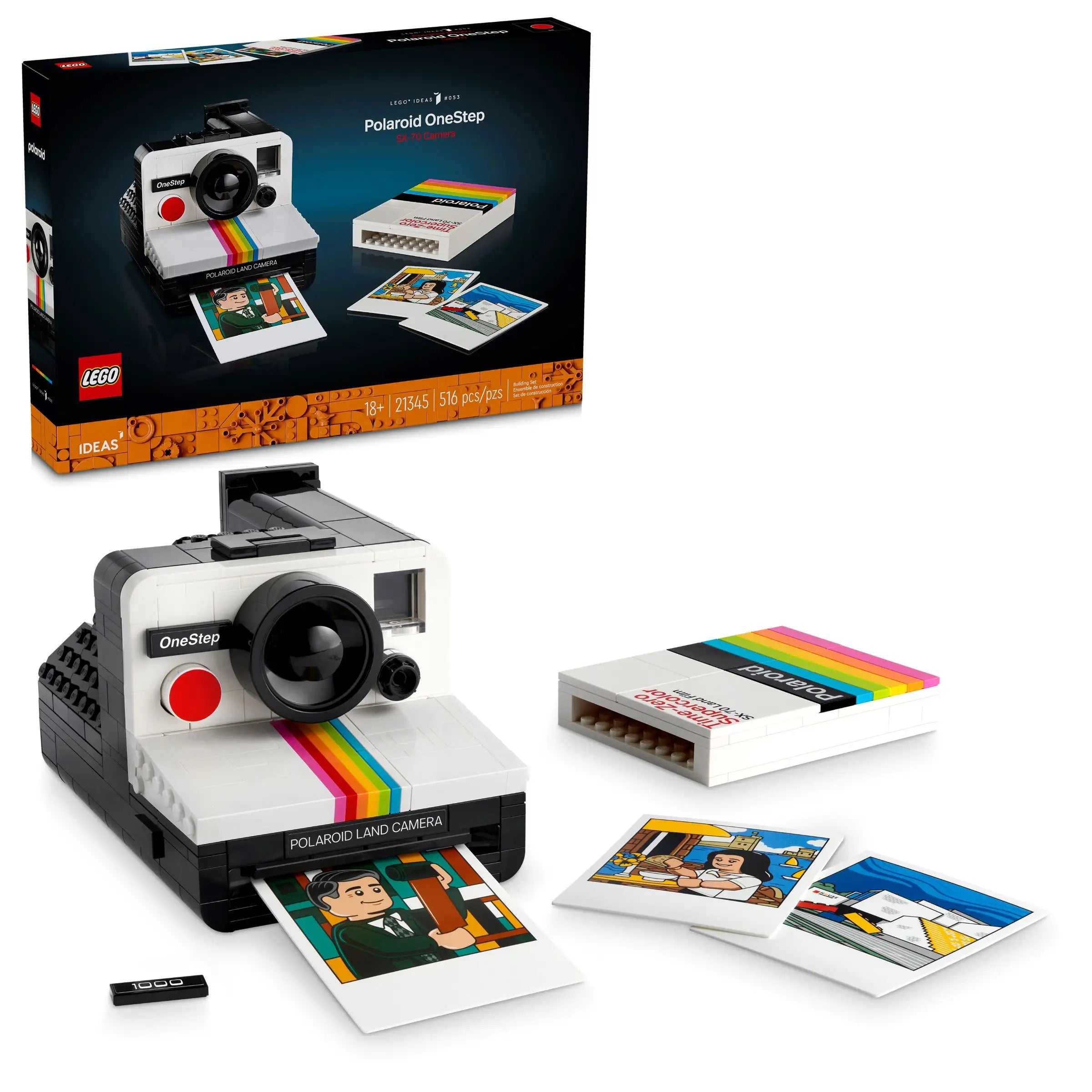 Building blocks for making museum models LEGO IDEAS 21345 Polaroid OneStep SX-70 Instant Camera Building blocks for making museum models LEGO IDEAS 21345 Polaroid OneStep SX-70 Instant Camera