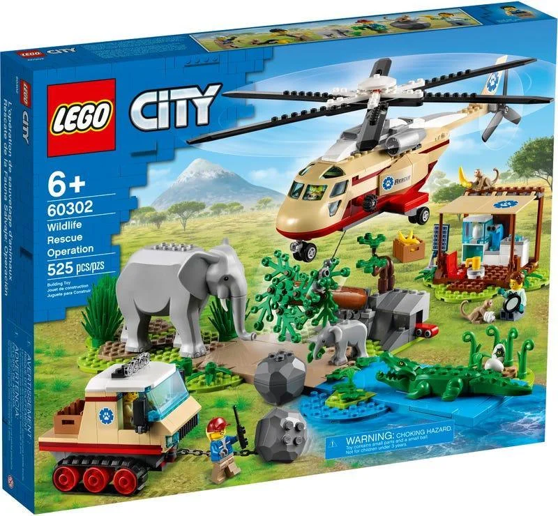 Large - sized plastic building blocks for outdoor play areas LEGO CITY 60302 Wildlife Rescue Operation Large - sized plastic building blocks for outdoor play areas LEGO CITY 60302 Wildlife Rescue Operation