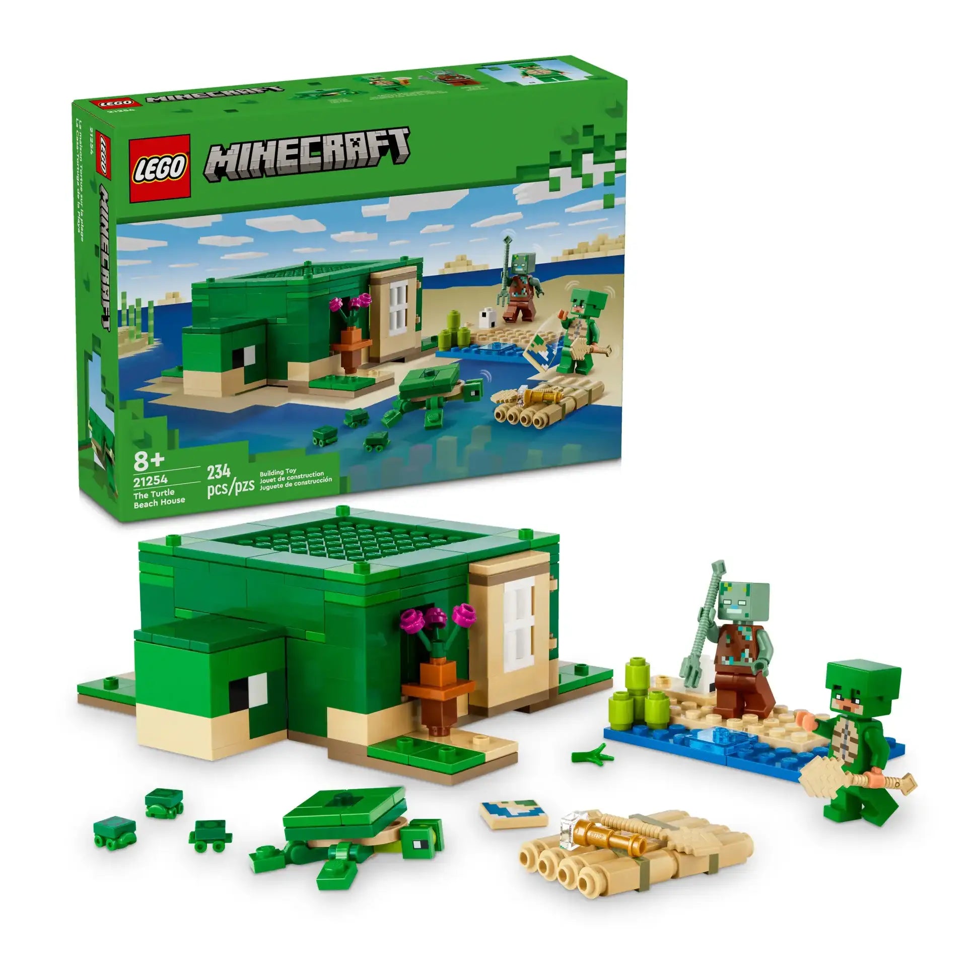 Building blocks for making fire - station models LEGO MINECRAFT 21254 The Turtle Beach House Building blocks for making fire - station models LEGO MINECRAFT 21254 The Turtle Beach House