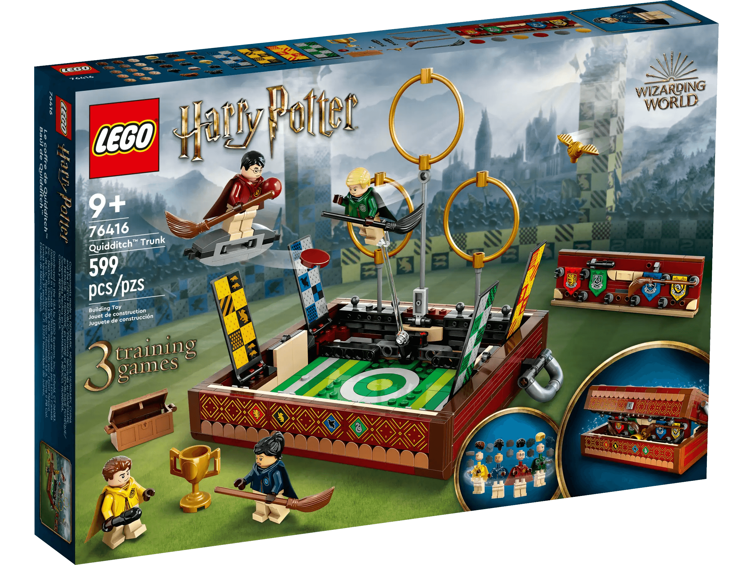 Glow - in - the - dark building blocks for nighttime fun​ LEGO HARRY POTTER 76416 Quidditch Trunk