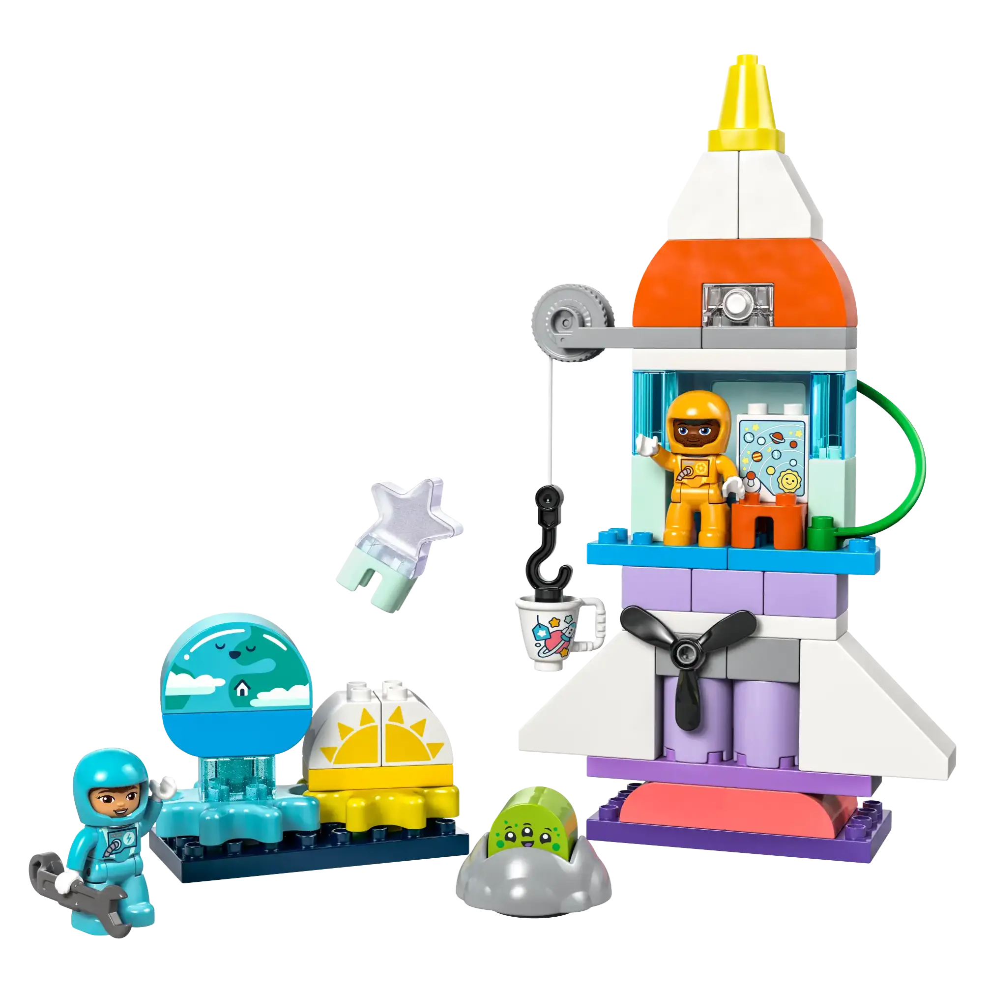 Building blocks for making pirate - ship models LEGO DUPLO 10422 3-in-1 Space Shuttle for Many Adventures Building blocks for making pirate - ship models LEGO DUPLO 10422 3-in-1 Space Shuttle for Many Adventures
