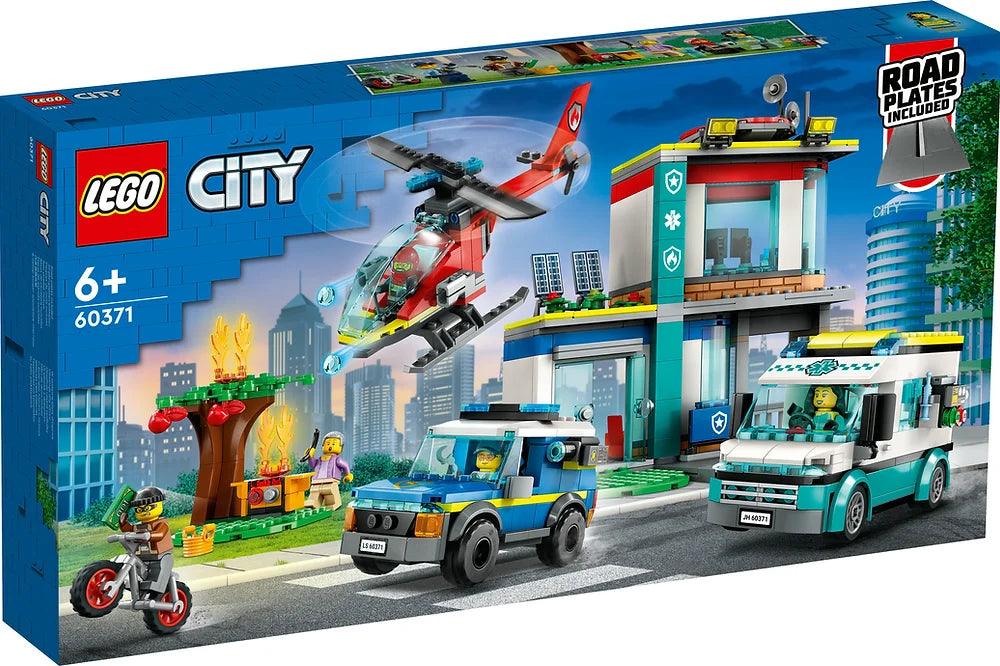 Building blocks for making hotel models​ LEGO CITY 60371 Emergency Vehicles HQ