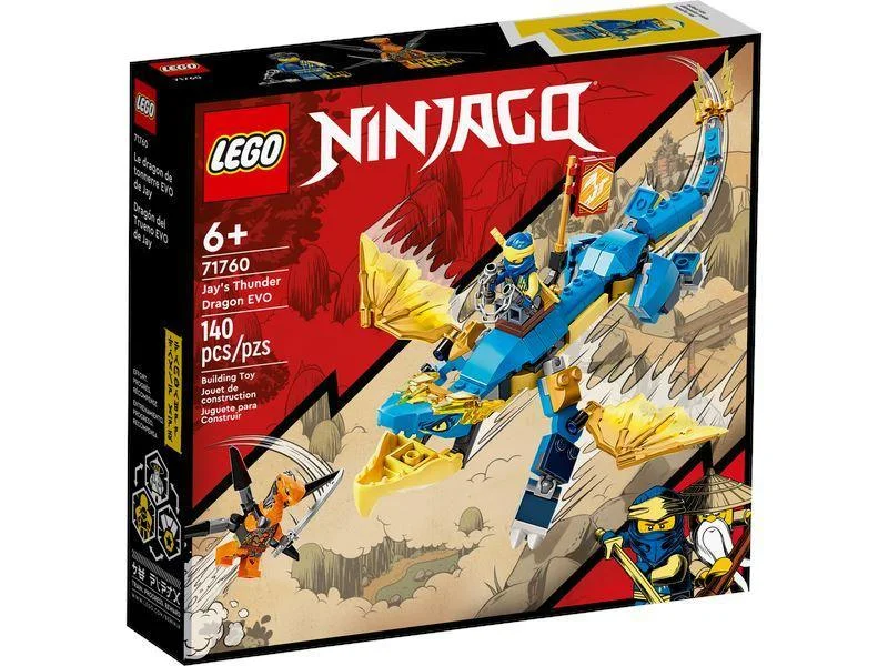 Construction - vehicle - shaped building blocks for boys LEGO NINJAGO 71760 Jay’s Thunder Dragon EVO Construction - vehicle - shaped building blocks for boys LEGO NINJAGO 71760 Jay’s Thunder Dragon EVO