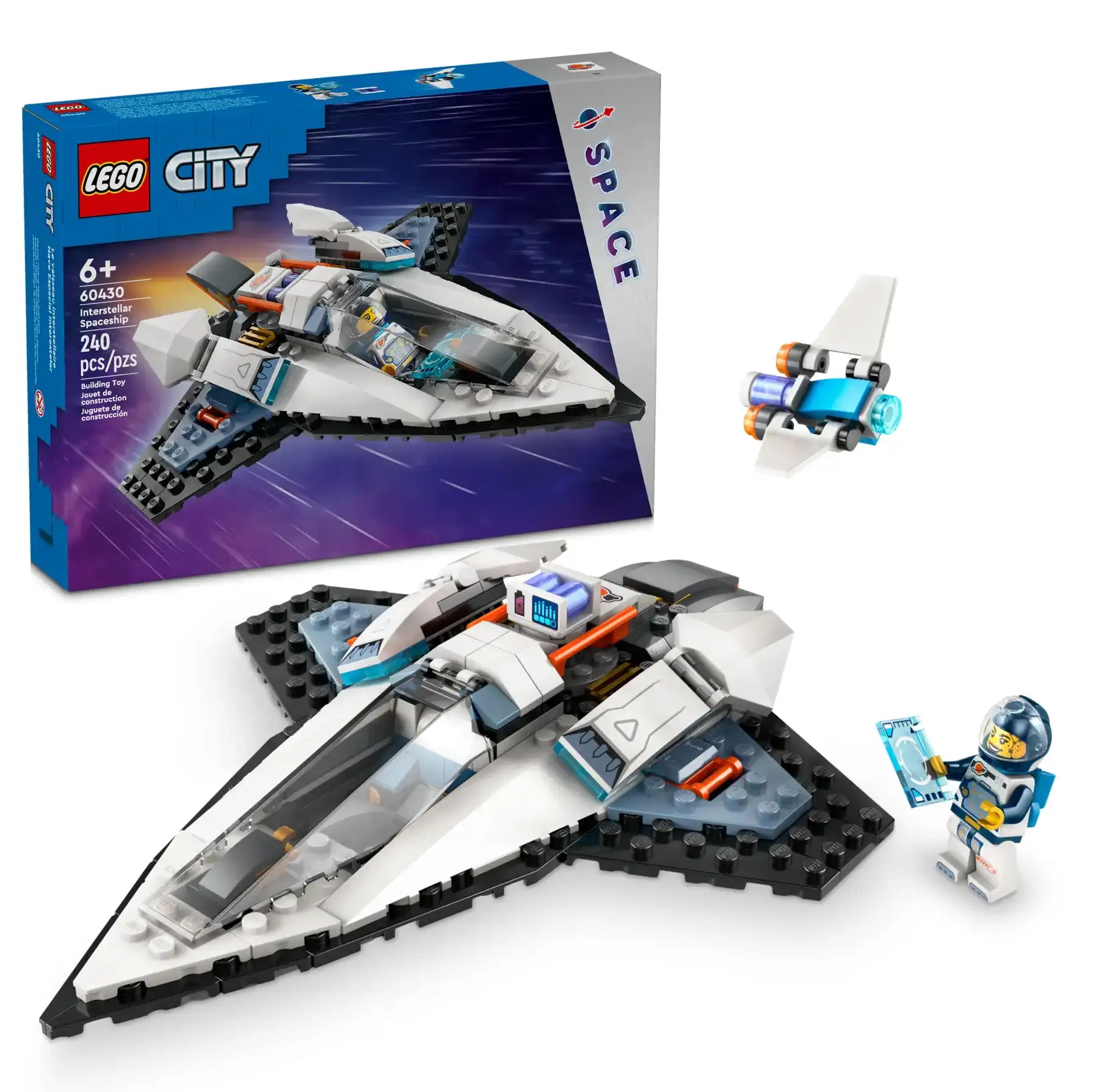 Building blocks for making slide models​ LEGO CITY 60430 Interstellar Spaceship
