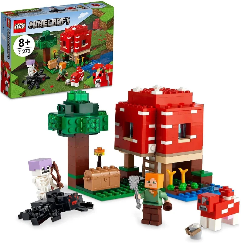 Building blocks for making playground - equipment models LEGO MINECRAFT 21179 - The Mushroom House Building blocks for making playground - equipment models LEGO MINECRAFT 21179 - The Mushroom House