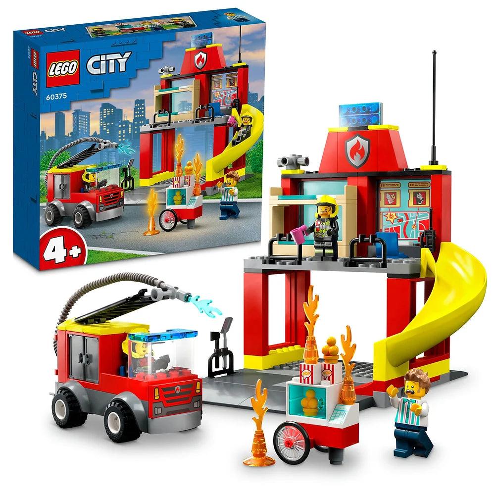 Building blocks for making watchtower models LEGO CITY 60375 Fire Station and Fire Truck Building blocks for making watchtower models LEGO CITY 60375 Fire Station and Fire Truck