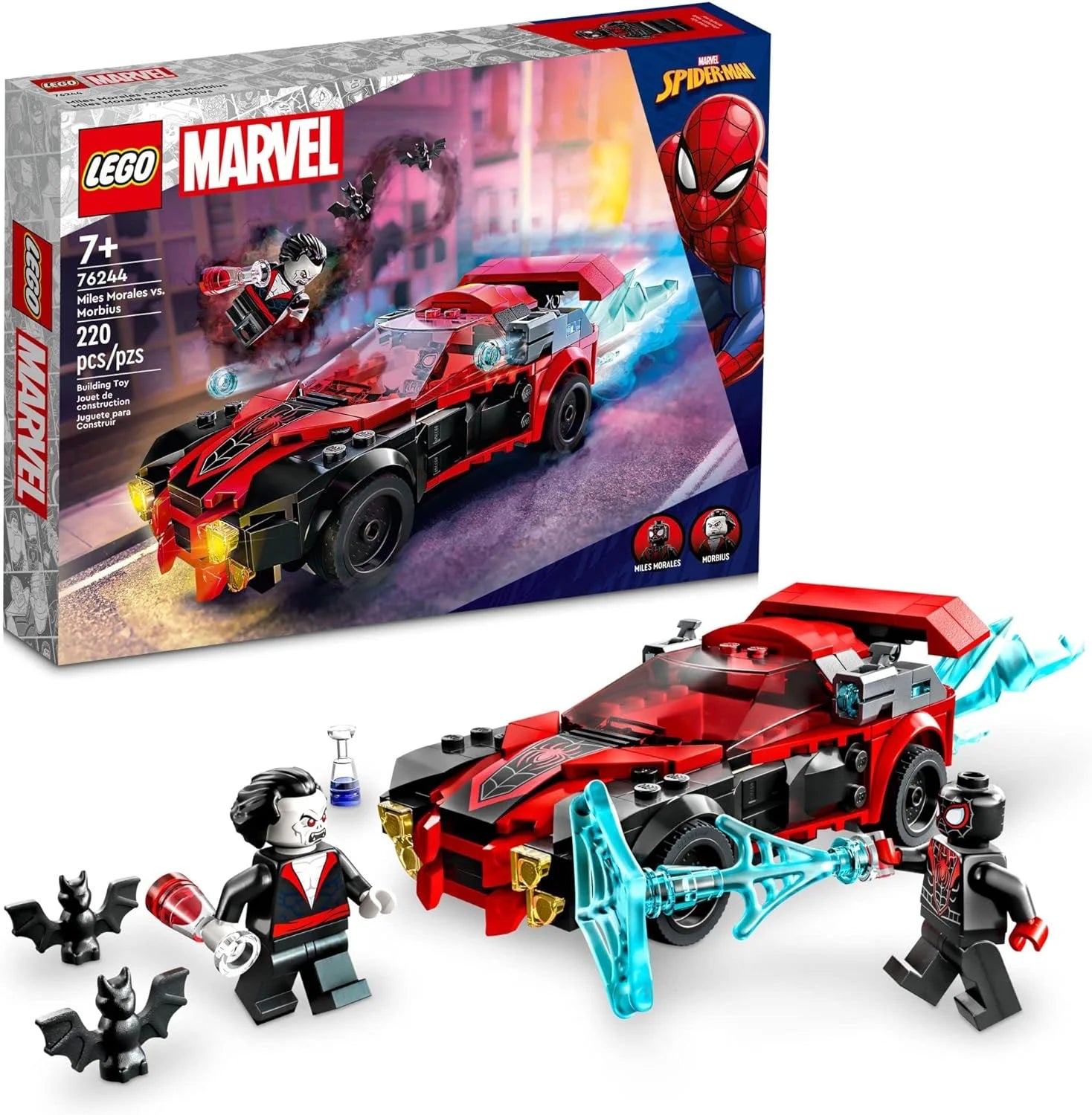Building blocks for making puppet - theater models LEGO MARVEL 76244 Miles Morales vs Morbius Building blocks for making puppet - theater models LEGO MARVEL 76244 Miles Morales vs Morbius