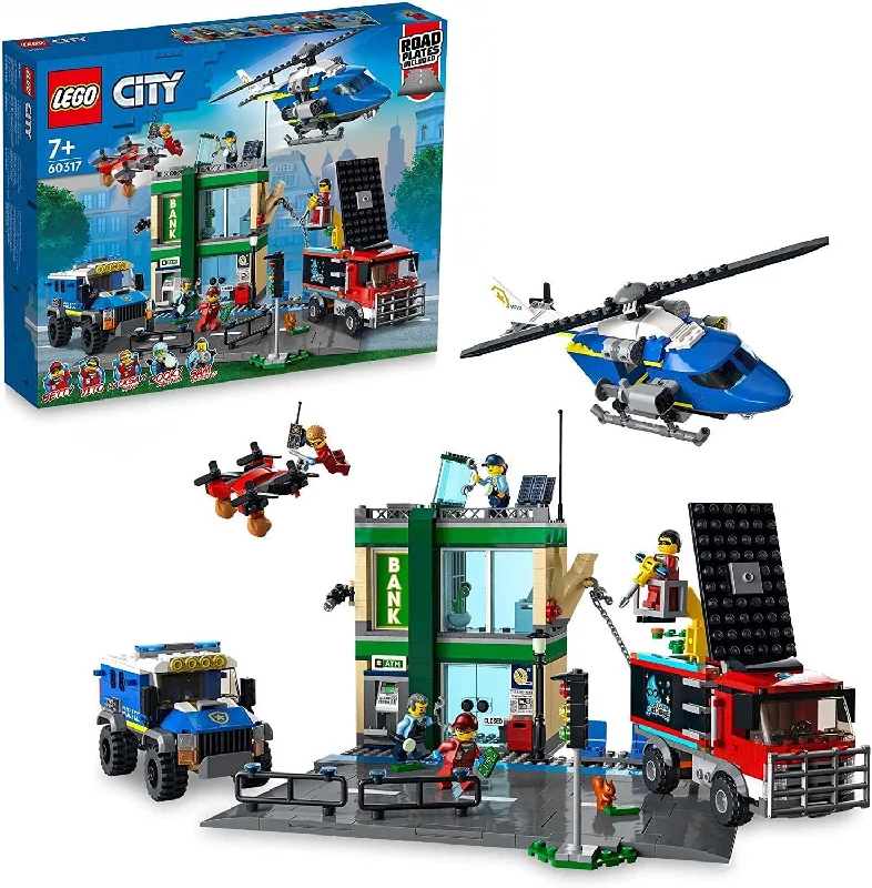Christmas - themed building blocks for holiday play LEGO CITY 60317 Police Chase at the Bank Christmas - themed building blocks for holiday play LEGO CITY 60317 Police Chase at the Bank