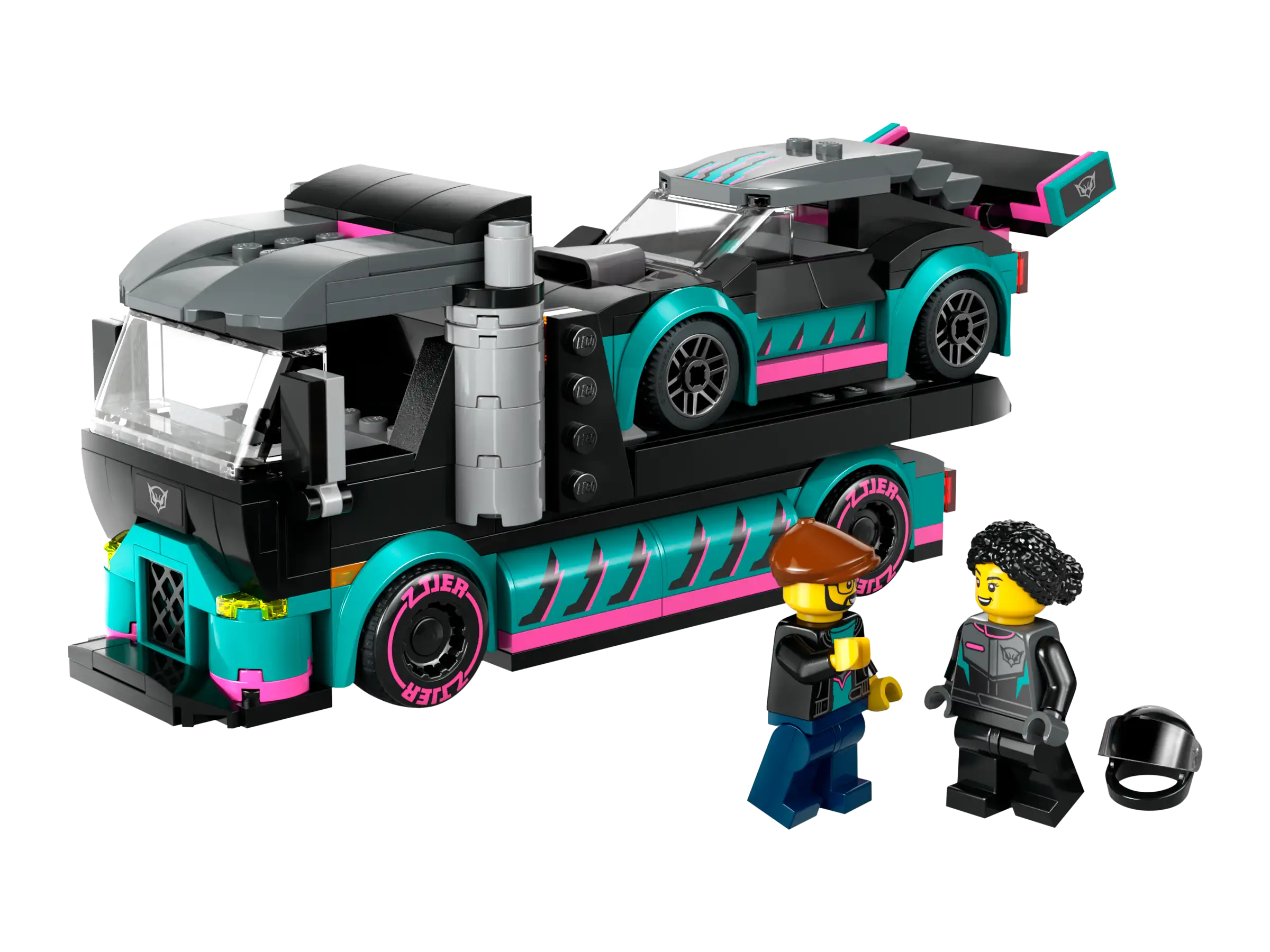 Building blocks for making barn models LEGO CITY 60406 Race Car and Car Carrier Truck Building blocks for making barn models LEGO CITY 60406 Race Car and Car Carrier Truck
