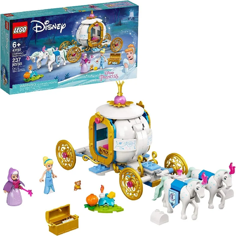 Building blocks for making bumper - car models​ LEGO 43192 Disney Cinderella’s Royal Carriage