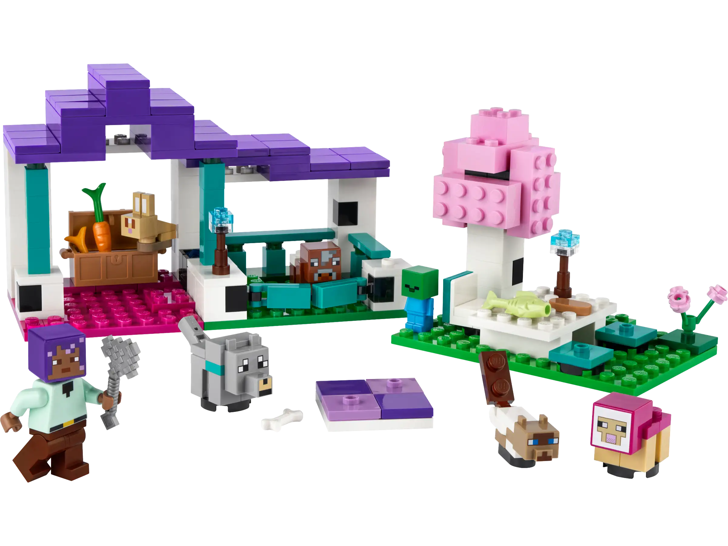 Building blocks for making zoo models​ LEGO MINECRAFT 21253 The Animal Care