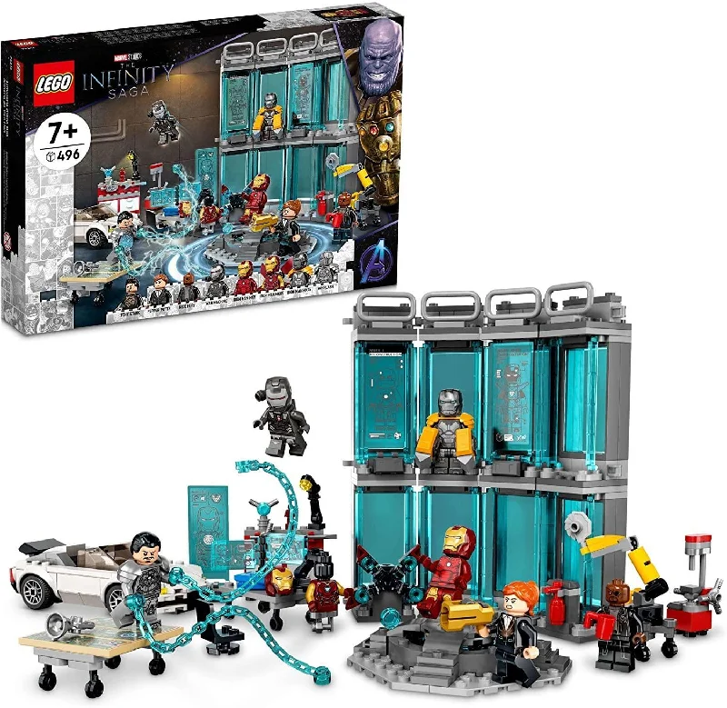 3D - printed building blocks with unique shapes LEGO 76216 MARVEL The Infinity Saga Iron Man Armory 3D - printed building blocks with unique shapes LEGO 76216 MARVEL The Infinity Saga Iron Man Armory