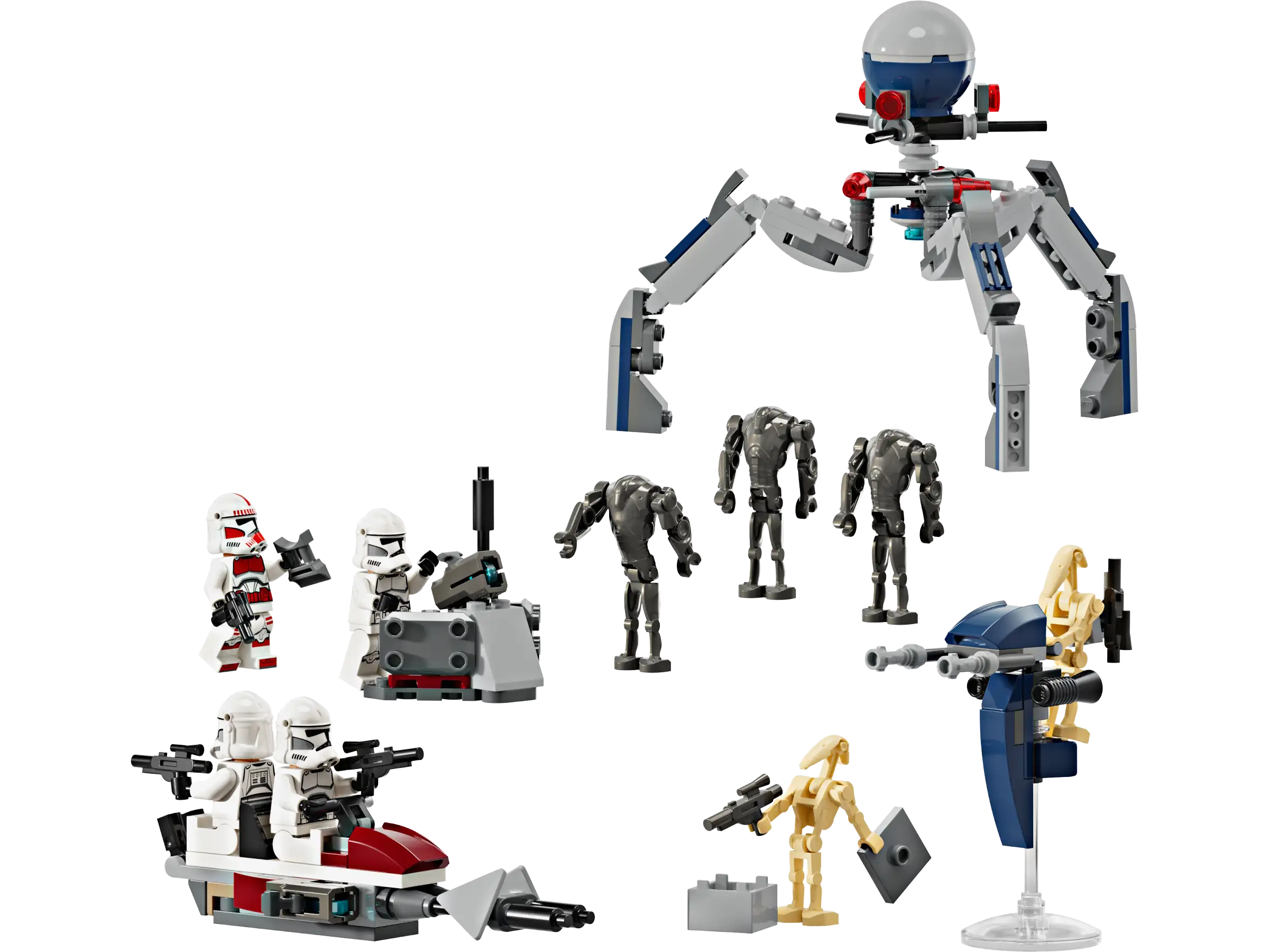 Miniature building blocks for detailed model building LEGO STAR WARS 75372 Clone Trooper™ & Battle Droid™ Battle Pack Miniature building blocks for detailed model building LEGO STAR WARS 75372 Clone Trooper™ & Battle Droid™ Battle Pack