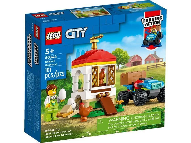 Building blocks for making theater models LEGO CITY 60344 Chicken Henhouse Farm Toy Set with Quadbike Building blocks for making theater models LEGO CITY 60344 Chicken Henhouse Farm Toy Set with Quadbike