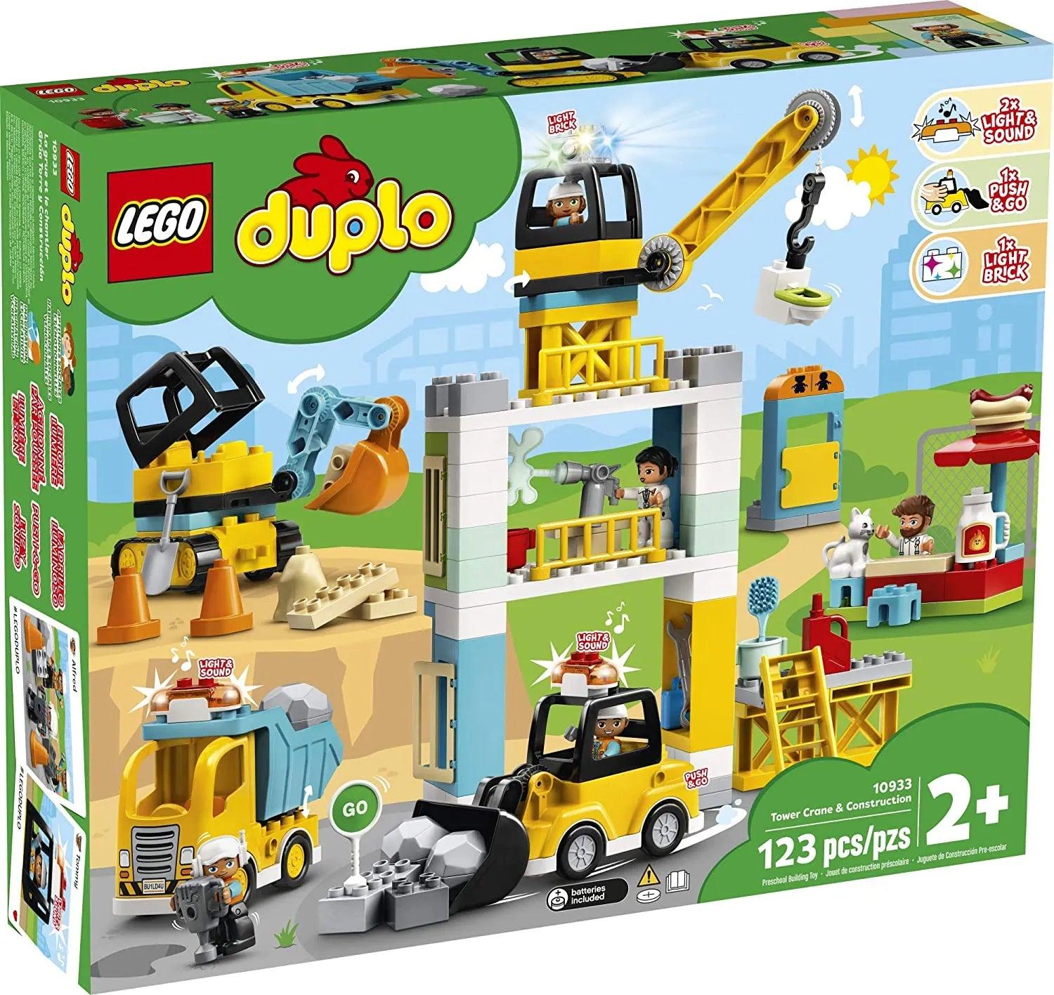 Building blocks with magnetic connectors for easy assembly LEGO DUPLO 10933 Tower Crane & Construction Building blocks with magnetic connectors for easy assembly LEGO DUPLO 10933 Tower Crane & Construction