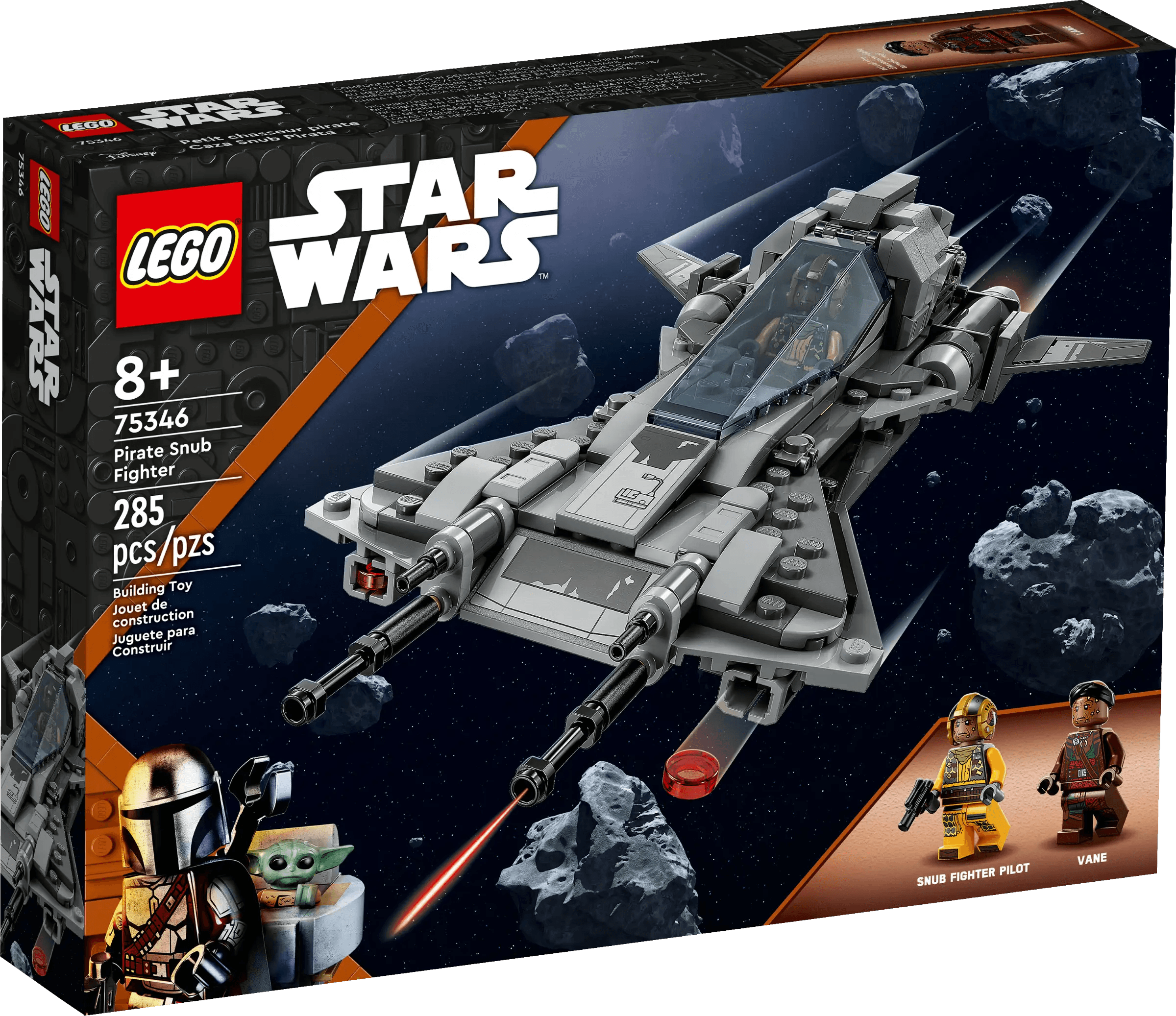 Construction - vehicle - shaped building blocks for boys LEGO STAR WARS 75346 Star Wars Pirate Snub Fighter Construction - vehicle - shaped building blocks for boys LEGO STAR WARS 75346 Star Wars Pirate Snub Fighter