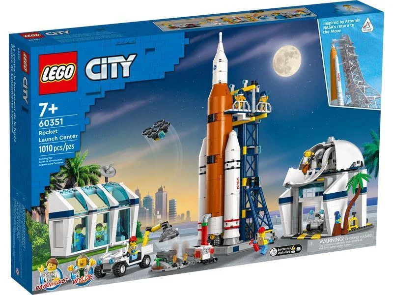 Educational wooden building blocks for early childhood development LEGO CITY 60351 Rocket Launch Centre Educational wooden building blocks for early childhood development LEGO CITY 60351 Rocket Launch Centre
