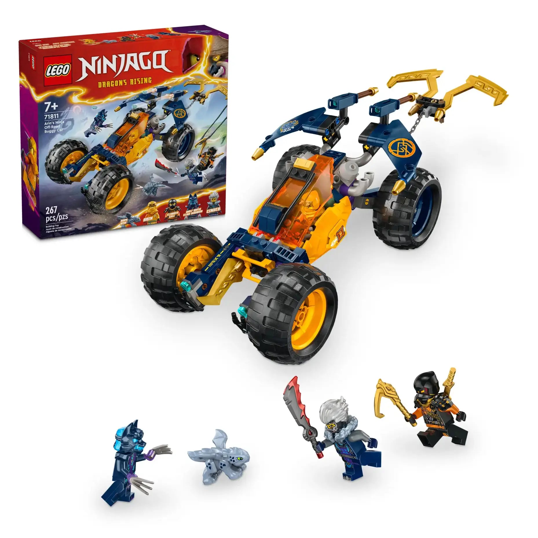 Food - shaped building blocks for pretend cooking games LEGO NINJAGO 71811 Arin's Ninja Off-Road Buggy Car Food - shaped building blocks for pretend cooking games LEGO NINJAGO 71811 Arin's Ninja Off-Road Buggy Car