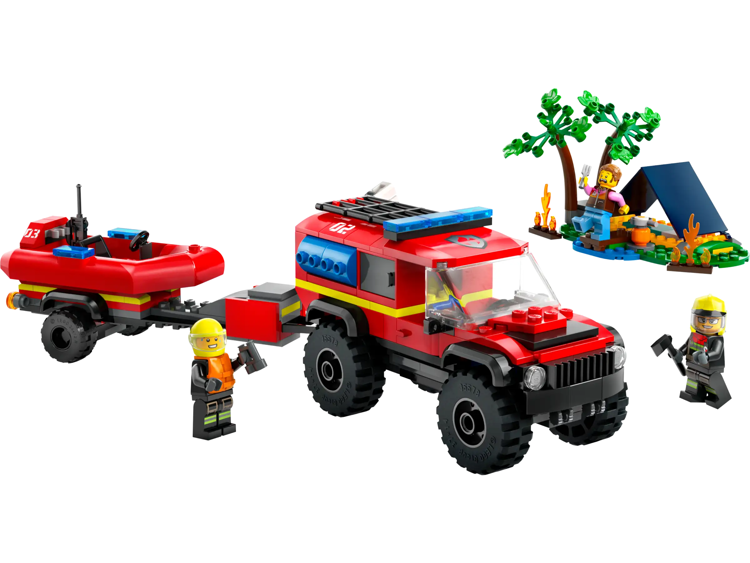 Building blocks for making pergola models LEGO CITY 60412 4x4 Fire Truck with Rescue Boat Building blocks for making pergola models LEGO CITY 60412 4x4 Fire Truck with Rescue Boat