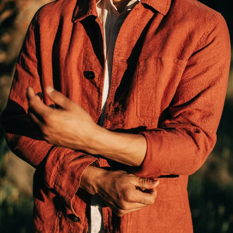 The Ojai Jacket in Rust Hemp