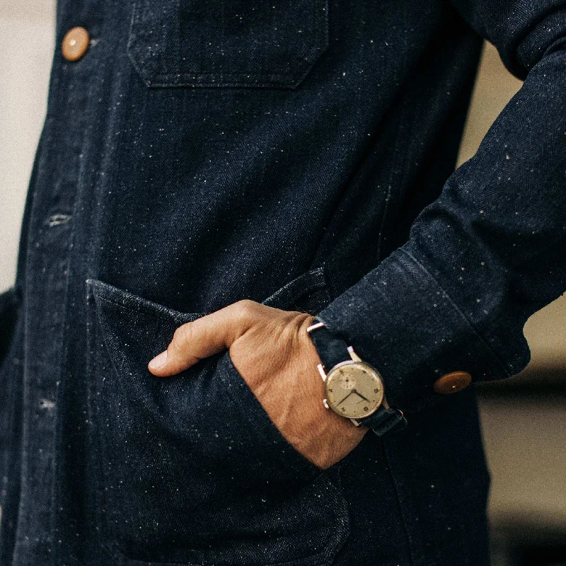 The Ojai Jacket in Indigo Herringbone