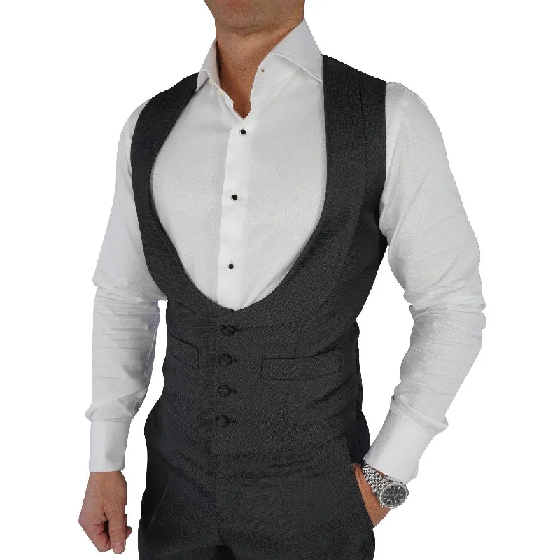 Charcoal Evento Cavallo Waistcoat