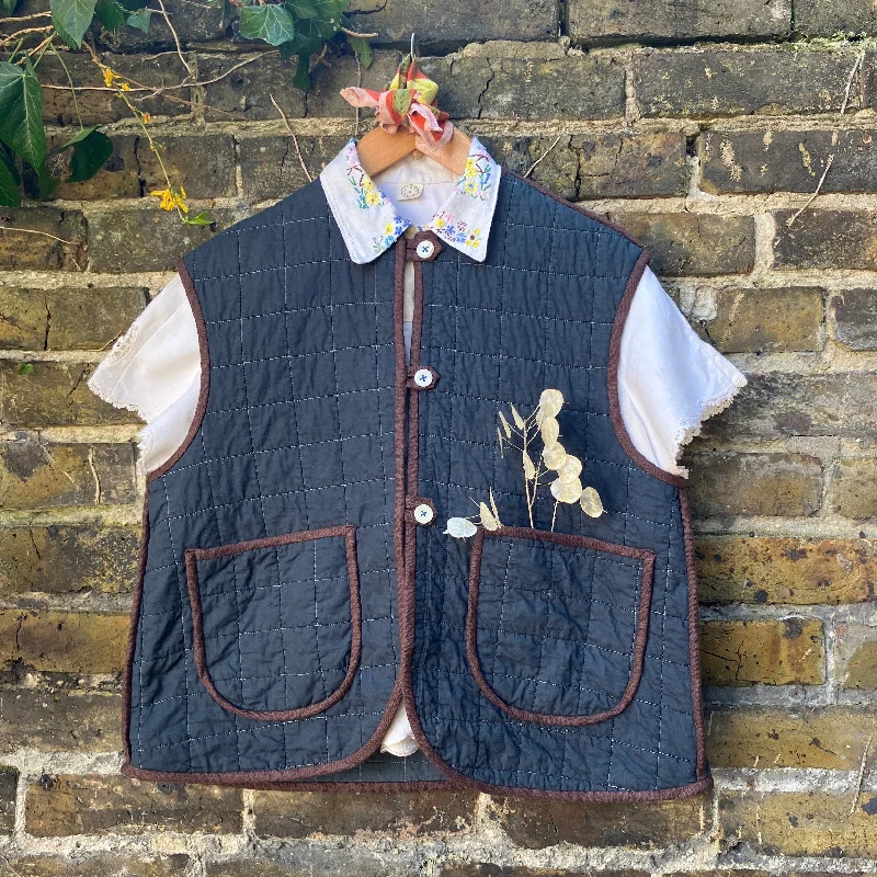 Handmade reclaimed quilted vest