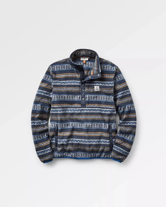 Adrift Recycled Polar Fleece - Midnight Fairisle