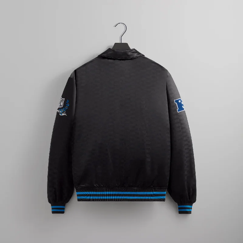 Kith for the NFL: Panthers Satin Bomber Jacket - Black