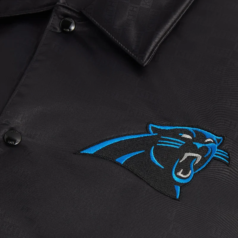 Kith for the NFL: Panthers Satin Bomber Jacket - Black