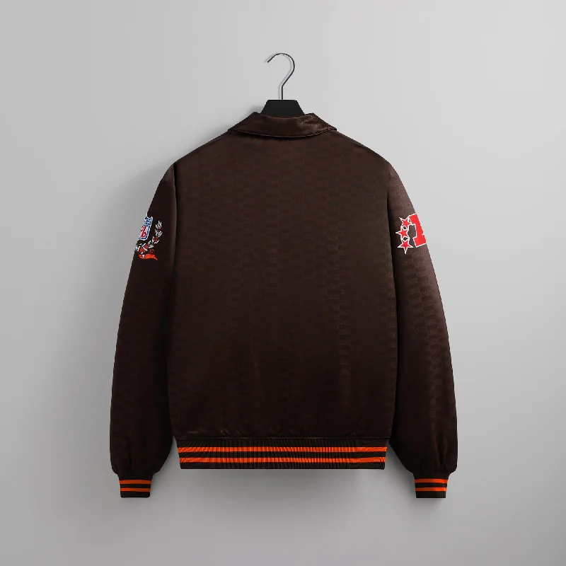 Kith for the NFL: Browns Satin Bomber Jacket - Zoom