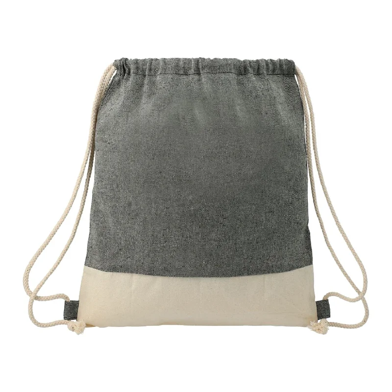 Split Recycled Cotton Drawstring Bag