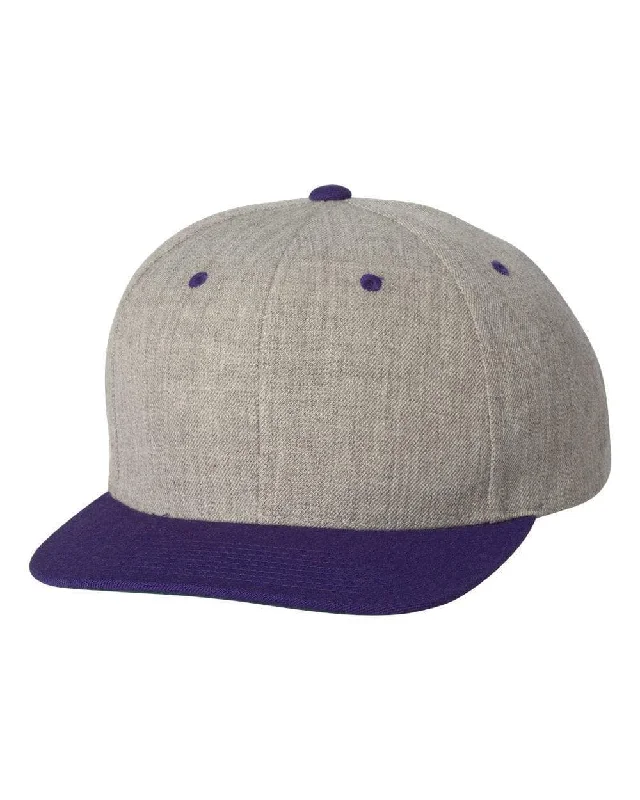 Adjustable / Heather Grey/Purple