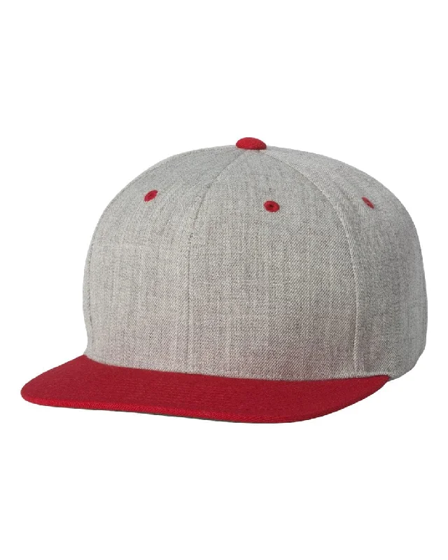 Adjustable / Heather Grey/Red