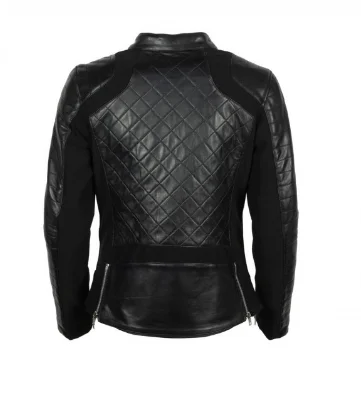 BLOUSON CUIR HELSTONS FEMME KATE NOIR