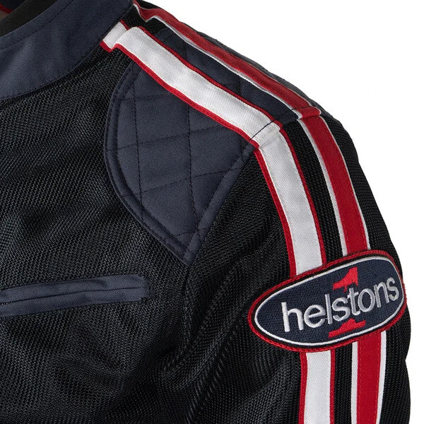 BLOUSON ETE MESH HELSTON PACE AIR BLEU ROUGE BLANC