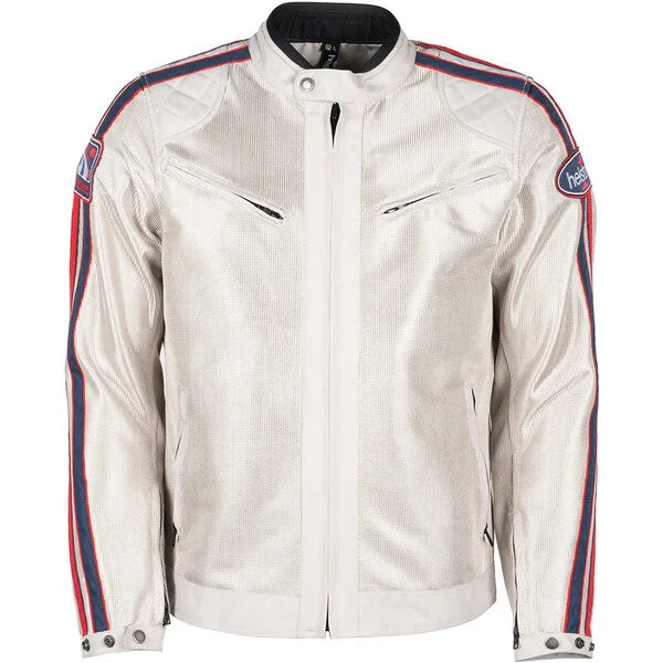 BLOUSON ETE MESH HELSTON PACE AIR SILVER ROUGE BLANC