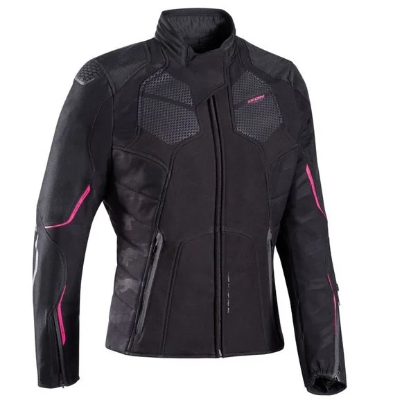 BLOUSON IXON LADY CELL NOIR FUSHIA