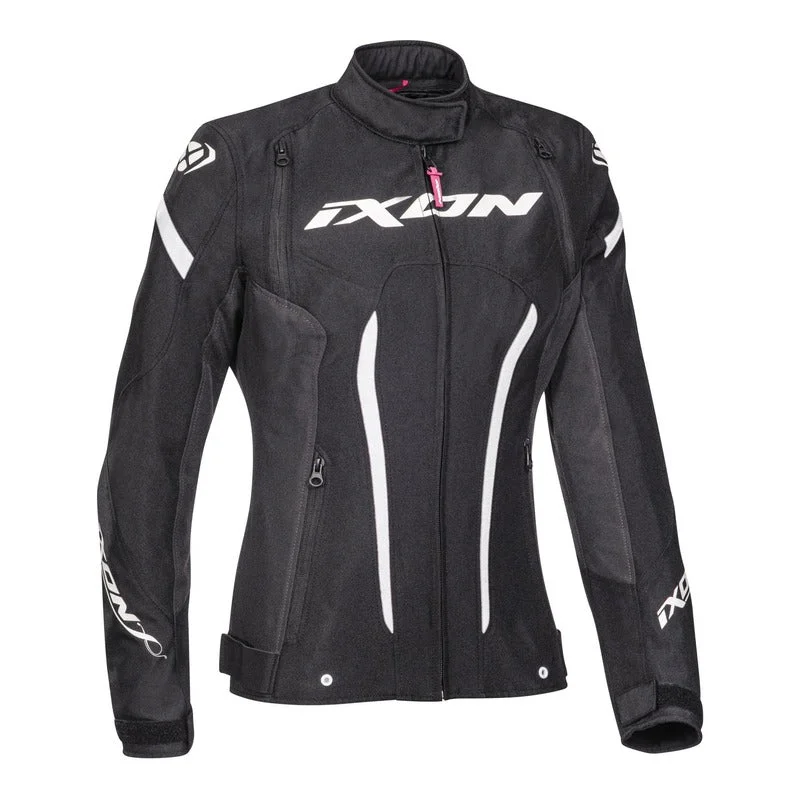 BLOUSON IXON LADY STRIKER NOIR BLANC