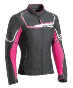 BLOUSON IXON LADY CHALLENGE NOIR FUSHIA